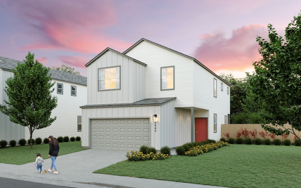 A3 - 3 bedroom floorplan layout with 2.5 bathrooms and 1652 square feet (Exterior 1)