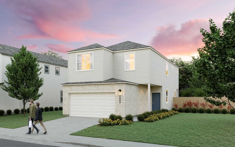 A3 - 3 bedroom floorplan layout with 2.5 bathrooms and 1652 square feet (Exterior 2)