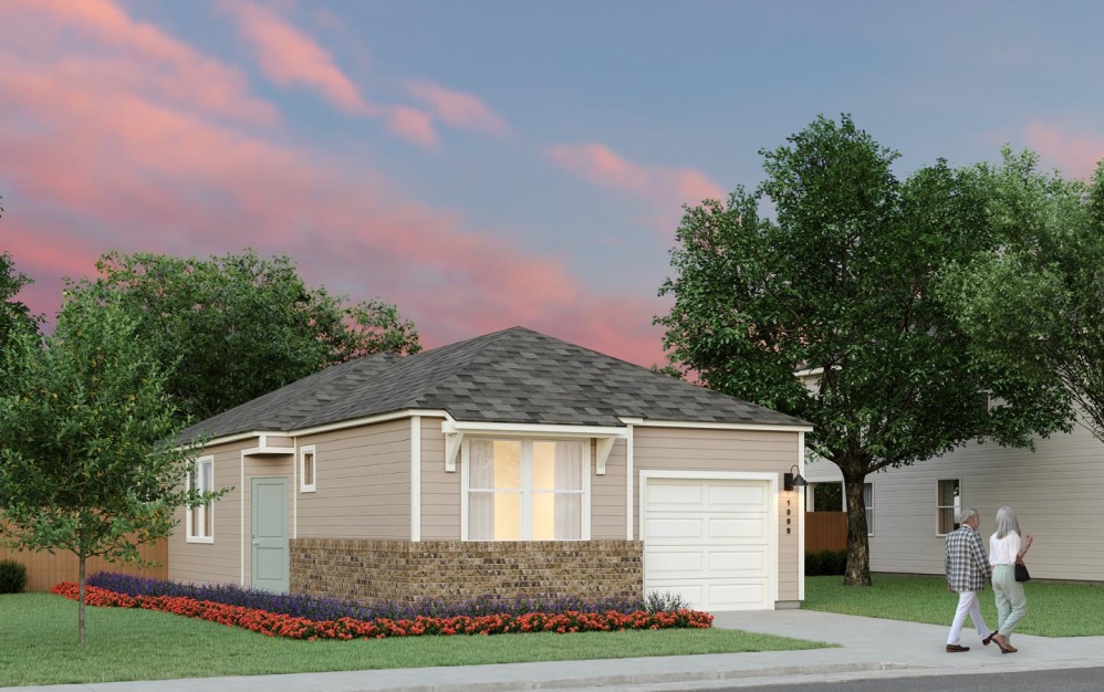 B1 - 2 bedroom floorplan layout with 2 bathrooms and 1008 square feet (Exterior B)