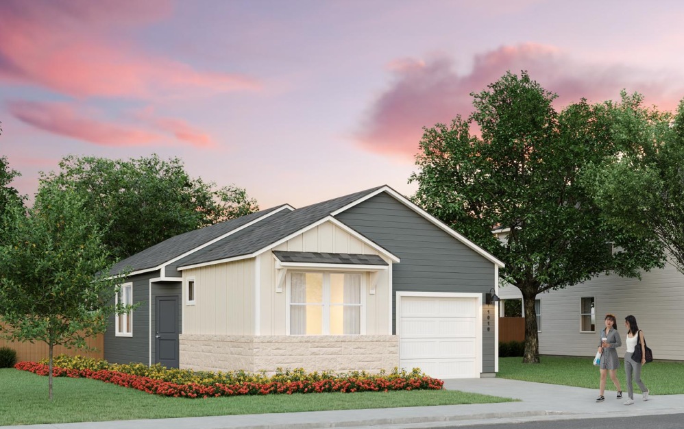 B1 - 2 bedroom floorplan layout with 2 bathrooms and 1008 square feet (Exterior C)