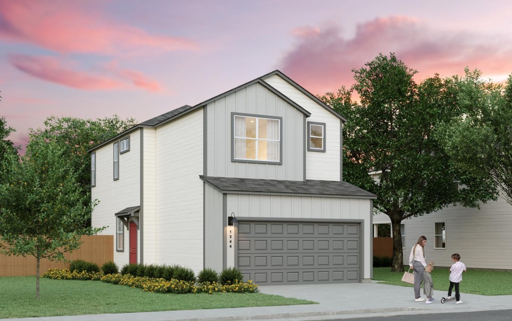 B2 - 2 bedroom floorplan layout with 2 bathrooms and 1344 square feet (Exterior A)