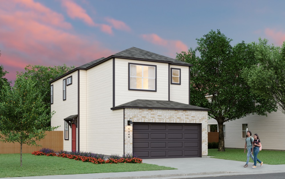 B2 - 2 bedroom floorplan layout with 2 bathrooms and 1344 square feet (Exterior B)